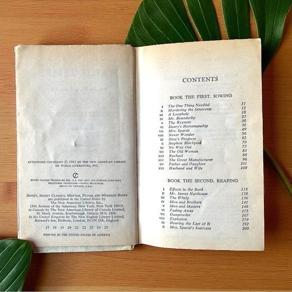 Vintage 1961 Hard Times by Charles Dickens – Signet Classic #451 – Hardcover - Picture 8 of 12